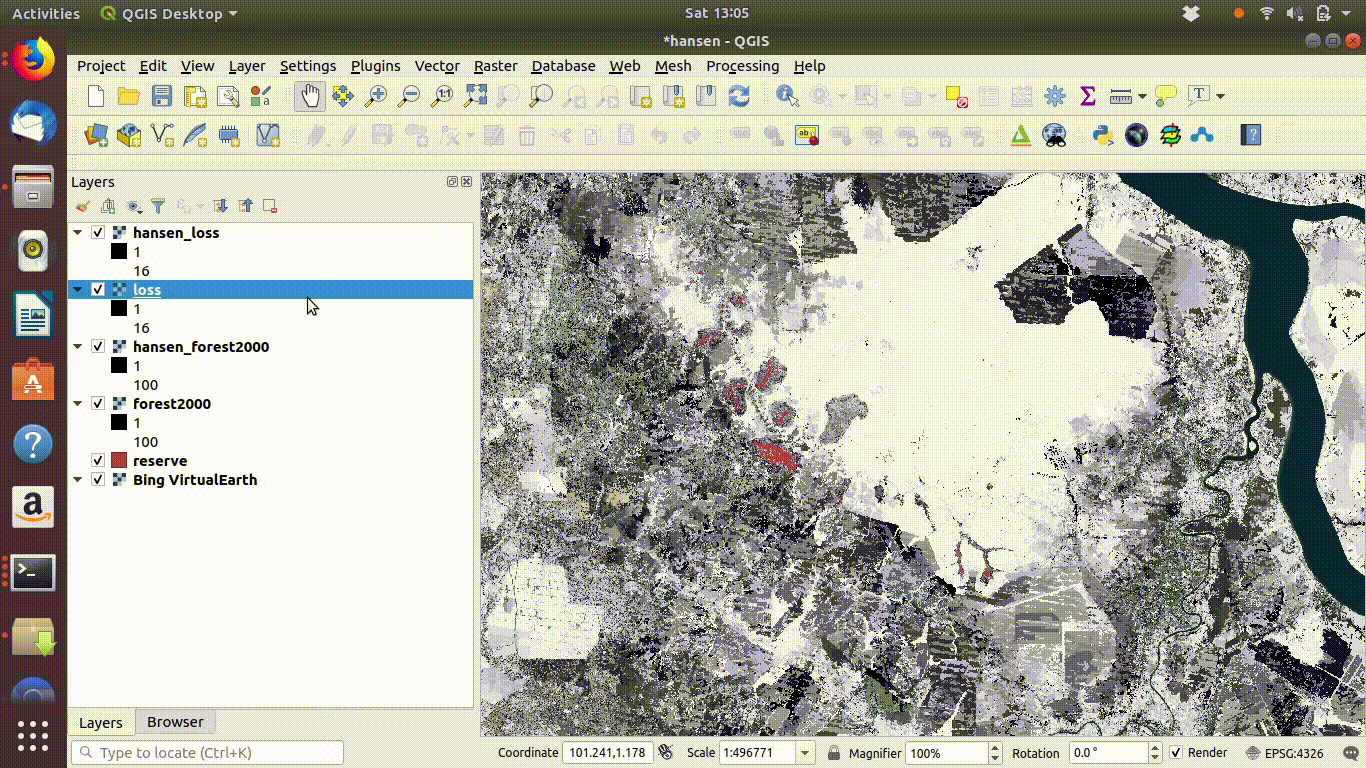 Tidy up by removing the WCS layers after saviing locally. The WCS 