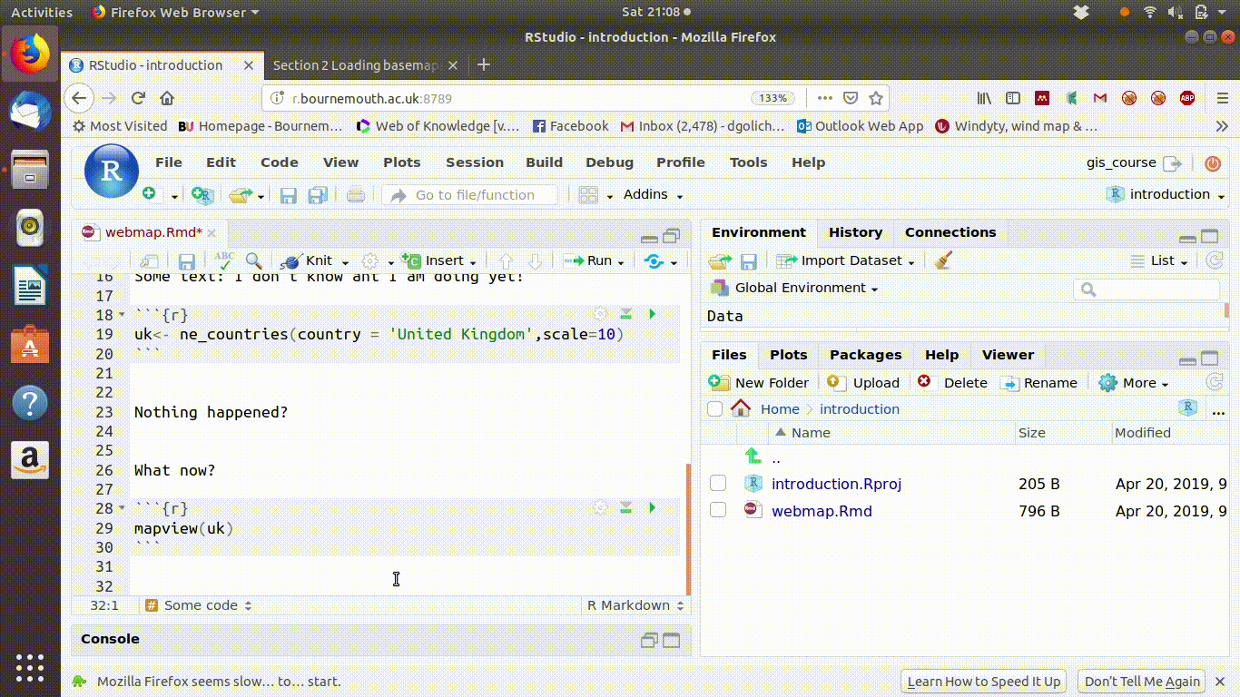 A map appeared and can be closed by clicking on the cross in the corner. Now what do we do?